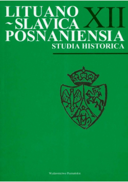 Lituano Slavica Posnaniensia t.12