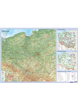 Mapa Polski Plansza edukacyjna na ścianę i biurko