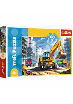 Puzzle 60 Traktor koparko ładowarka 17406