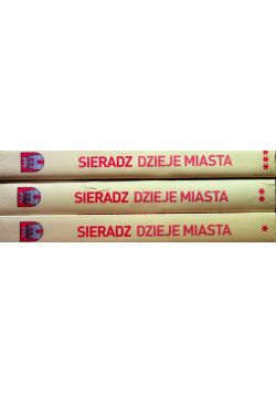 Sieradz Dzieje Miasta Tom 1 do 3