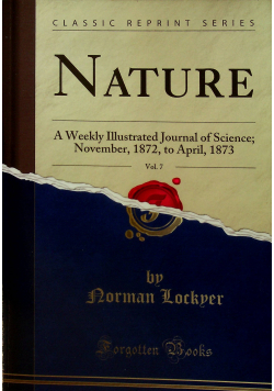 Nature vol 7 reprint z 1873 r