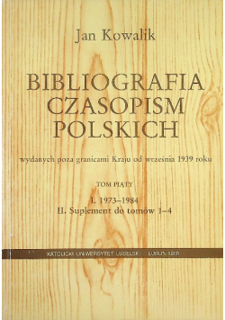 Bibliografia czasopism polskich Tom 5