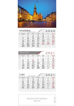 Kalendarz 2021 Trójdzielny Wrocław CRUX