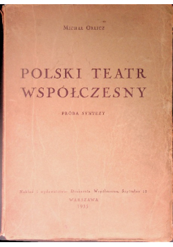 Polski teatr współczesny, 1935 r.