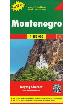 Montenegro mapa samochodowa