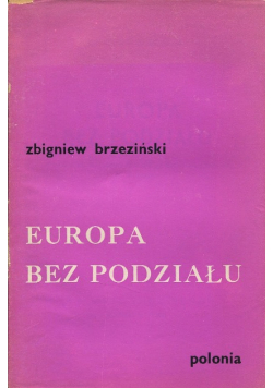 Europa bez podziału