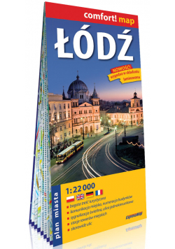 Łódź laminowany plan miasta 1:22 000