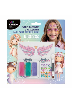 Farbki do twarzy z diamentami i kalkomanią wróżka Kidea