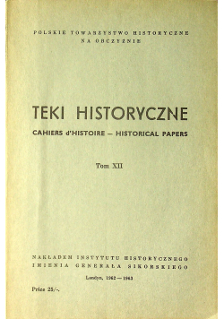 Teki historyczne tom XII