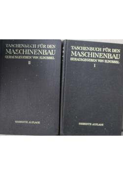 Taschenbuch fur den Maschinenbau 1939 r.