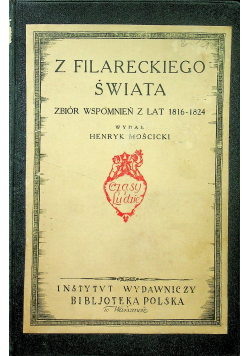 Z filareckiego świata Zbiór wspomnień 1924 r.