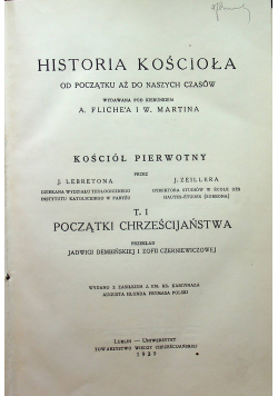 Historia Kościoła od początku aż do naszych czasów Tom I 1939 r.
