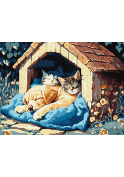 Malowanie po numerach - Cisza czasu 30x40cm