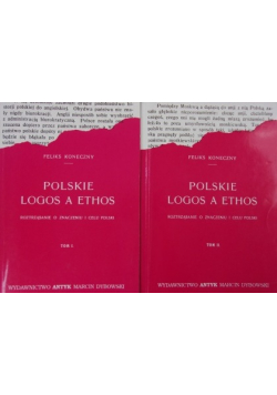 Polskie Logos a Ethos 2 tomy reprinty 1921r.