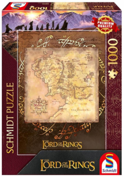 Puzzle 1000 PQ Władca Pierścieni Śródziemie 113469