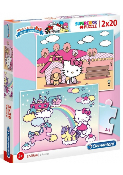 Puzzle 2x20 Super Kolor Hello Kitty