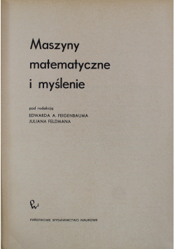 Maszyny matematyczne i myślenie