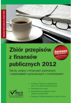 Zbiór przepisów z finansów publicznych 2012