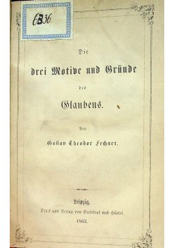 Drei Motive und Grunde 1863 r.