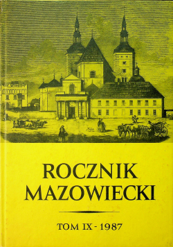 Rocznik mazowiecki Tom IX