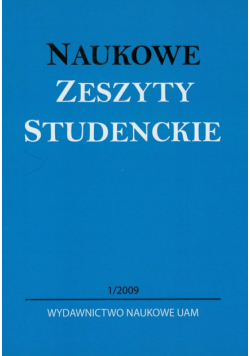 Naukowe Zeszyty Studenckie 1/2009
