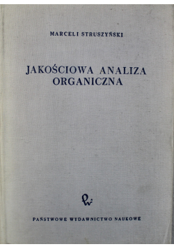 Jakościowa analiza organiczna