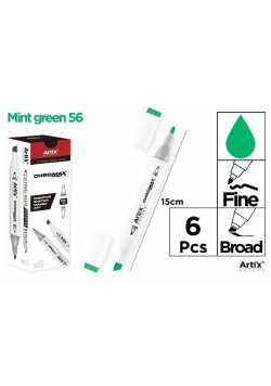 Marker Chromax z 2 końcówk. mint green 56 (6szt)