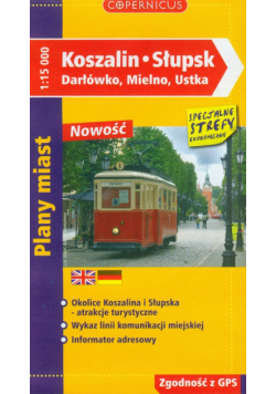 Koszalin, Słupsk, Darłówko, Mielno, Ustka plany miast