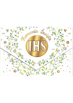 Karnet Komunia listki IHS