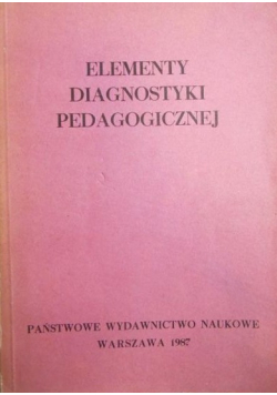 Elementy diagnostyki pedagogicznej