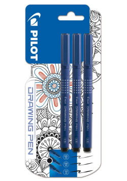 Marker do rysowania Drawin pen BLX3 3szt PILOT