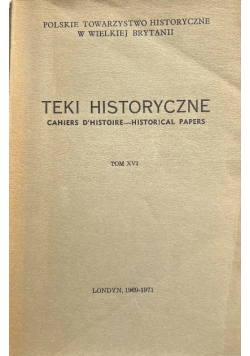 Teki historyczne Tom XVI