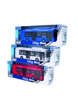Autobus miejski 1:48 czerwony