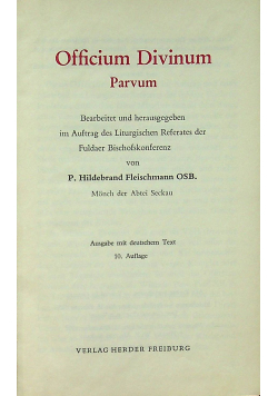 Officium Divinum Parvum