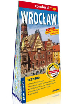 Wrocław laminowany plan miasta 1:22 500