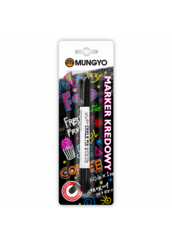 Marker kredowy MUNGYO czarny na blistrze