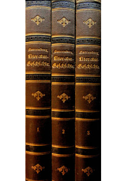 Allgemeine Geschichte der Literatur ok 1884 r tom od I do III