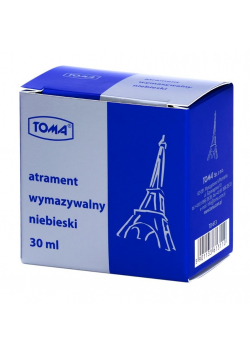 Atrament niebieski w butelce 30ml TOMA