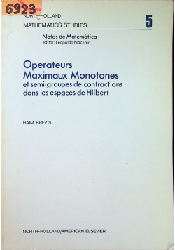 Operateurs maximaus monotones