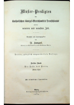 Muter Predigten 1874 r