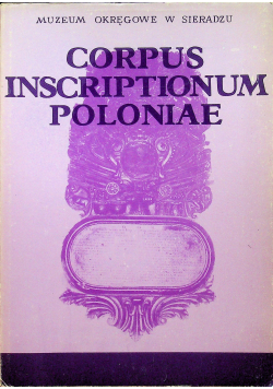 Corpus Inscriptionum Poloniae tom II