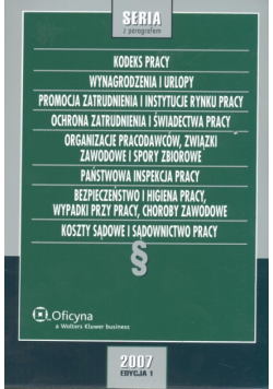 Kodeks pracy Edycja 2007