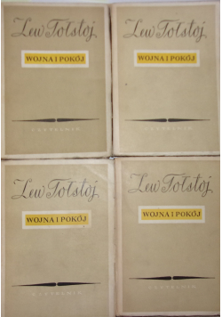 Wojna i pokój tom od 1 do 4 1950 r