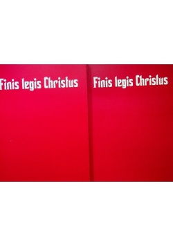 Finis legis christus Tom 1 i 2