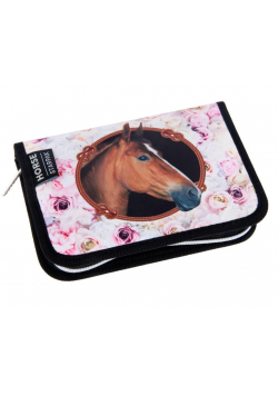Piórnik z wyposażeniem 2kl Horses