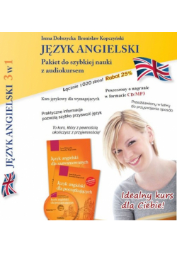 Język angielski 3w1 pakiet 2 do szybkiej nauki z audiokursem