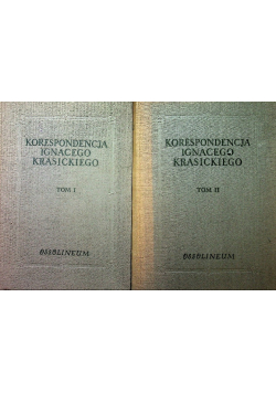 Korespondencja Ignacego Krasickiego Tom 1 i 2
