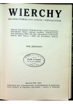 Wierchy 1933 r