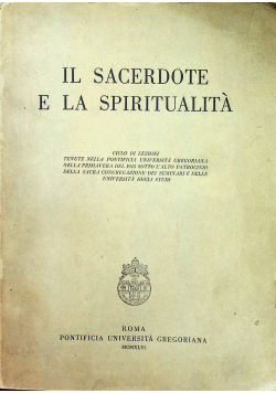 Il Sacerdote e la Spiritualita 1946 r.