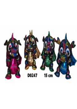 Smok "Kraków" ciemny błyszczący 15cm MIX